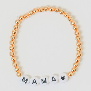 Bracelet bébé et adulte personnalisé en or avec nom/lettre