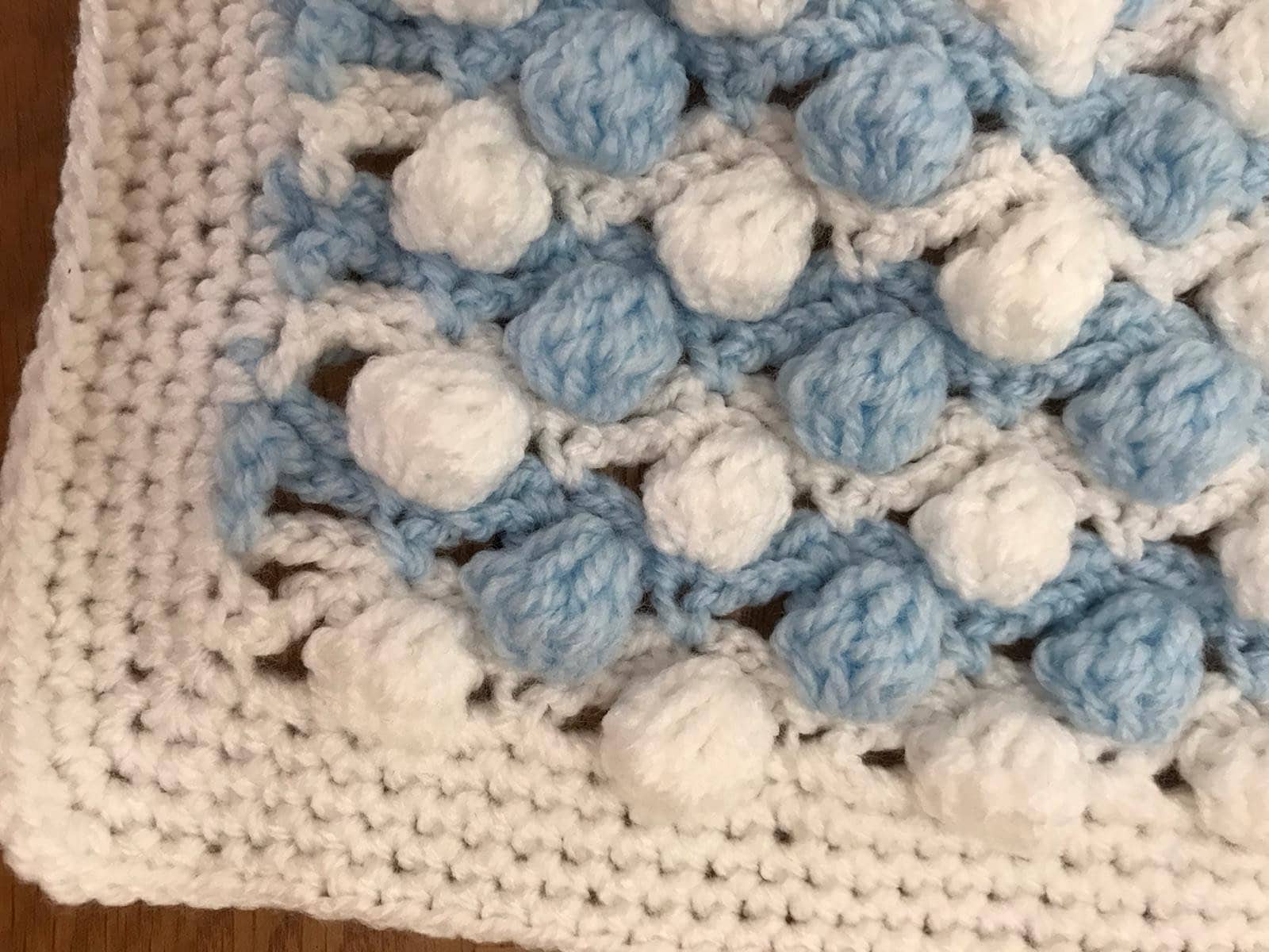 Crochet Baby Bobble Blanket Etsy