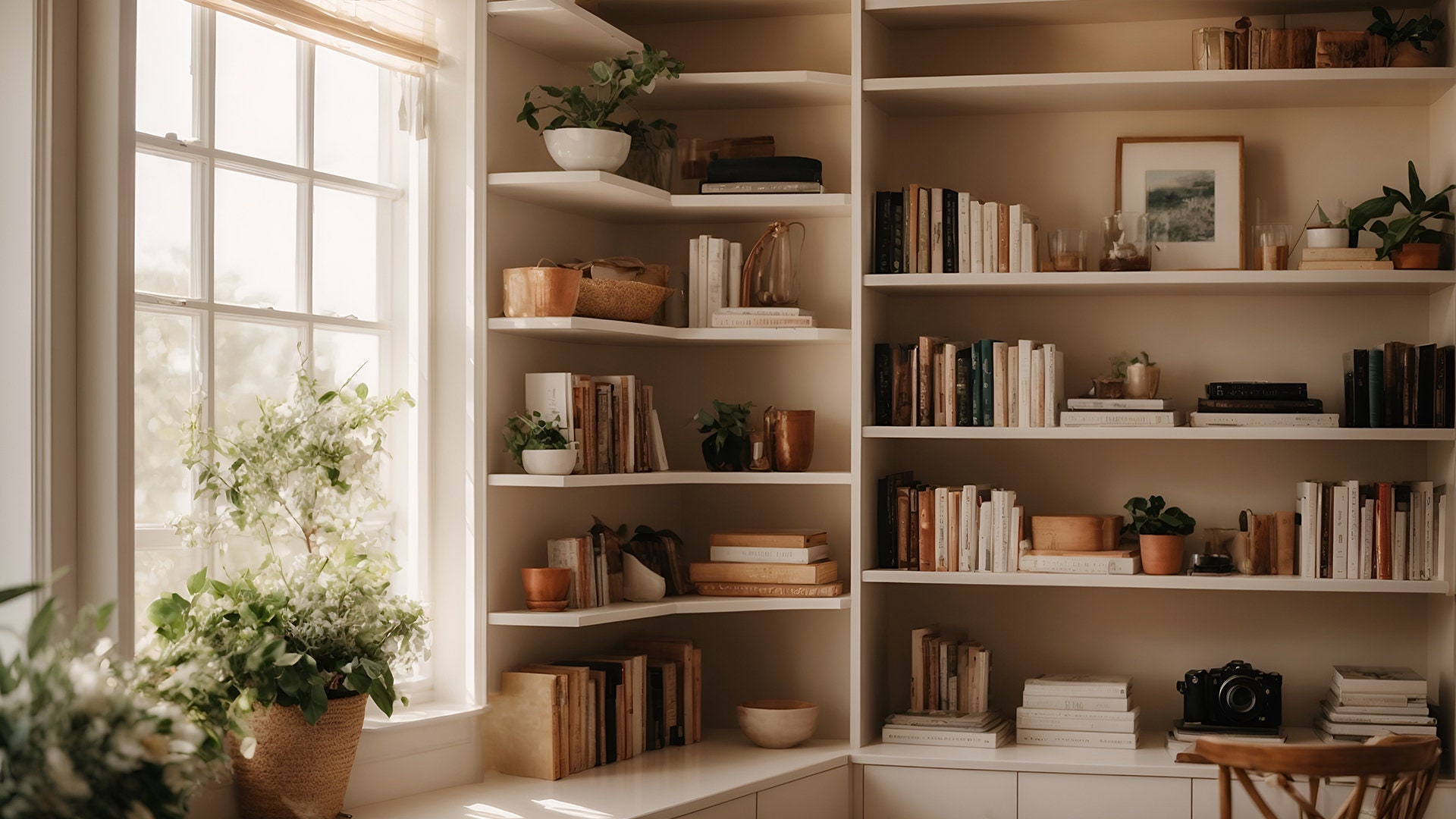 Cool Bookshelf Background for Zoom Meetings Blurred and Normal Version ...
