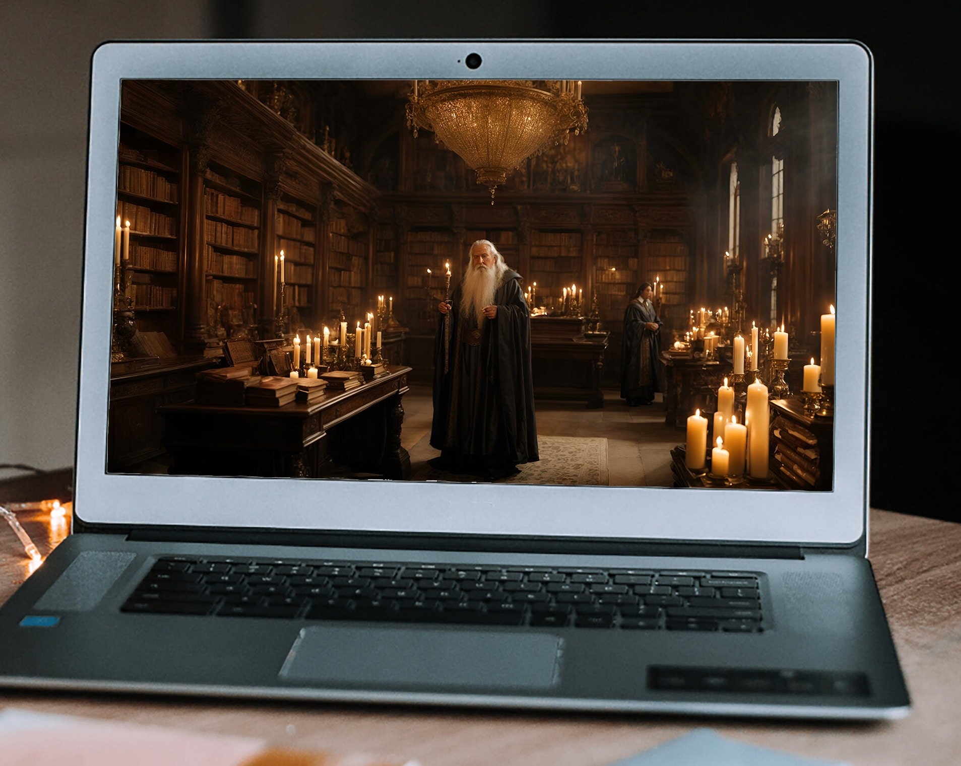Hogwarts Inspired Zoom Background for Virtual Meetings, Fantasy Zoom