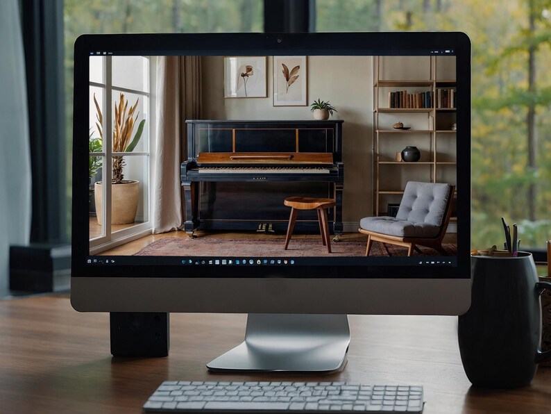 Virtual Background For Zoom Meetings Piano Room Background For Teams 