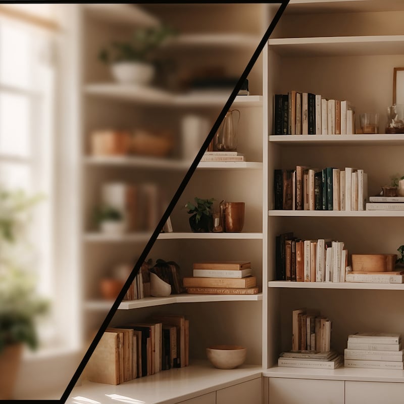 Blurred Home Office Wallpaper Etsy