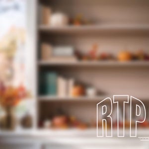 May include: A blurred image of a room with a window and a bookshelf. The bookshelf is filled with books and decorative items. The text "RTP DIGITAL ART STUDIO" is visible in the foreground.