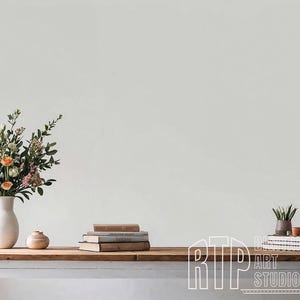 Minimalist Professional Home Office Background for Zoom Meetings, Simple Elegant Neutral Backdrop with  Natural Light for Online Meetings