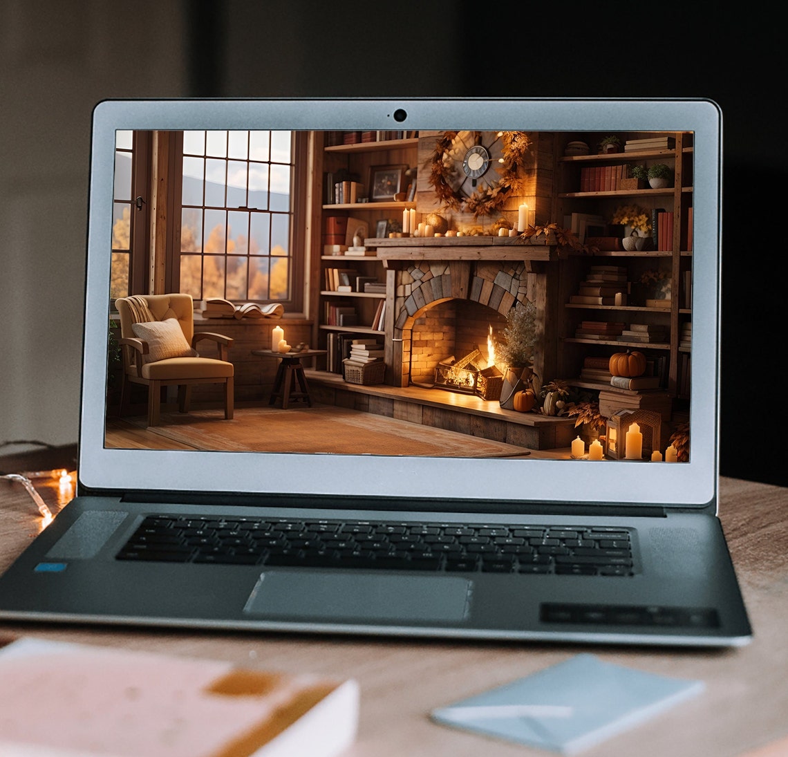 Cool Background for Zoom Meetings, Fall Virtual Zoom Background for