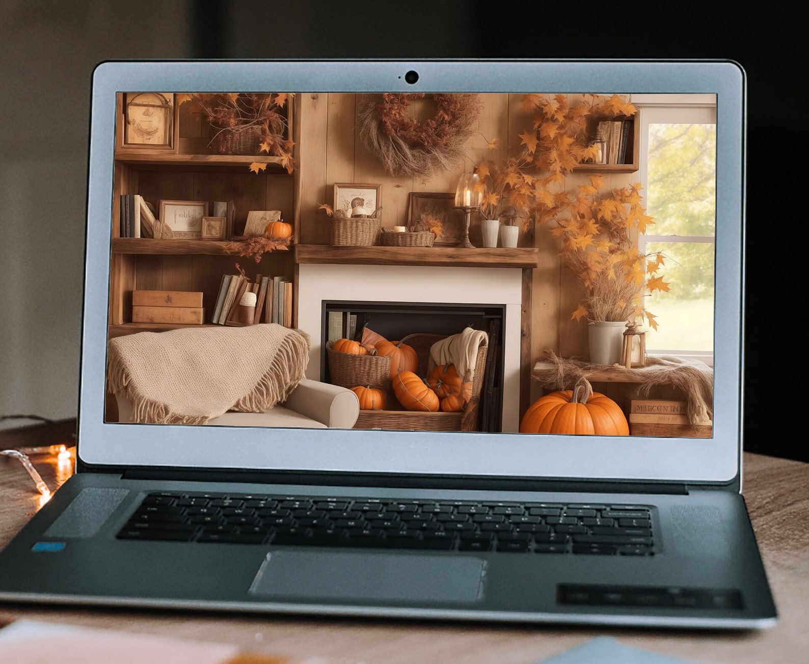 Cool Background for Zoom Meetings, Fall Virtual Zoom Background for