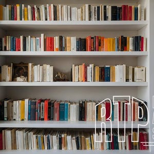 Zoom Hintergrund Weiß Bücherregal Bibliothek, Virtuelles Home-Office für Team-Besprechungen, digitaler Download