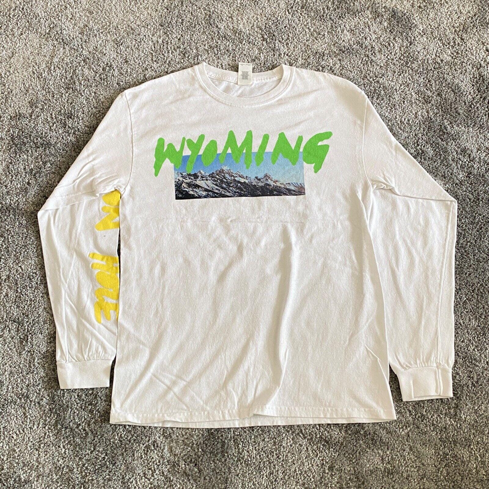 kanye west  ロンT wyoming yeezy Yeezy Wes Lang Wyoming L/S Tee Frozen Yellow Men's - FW18 - US