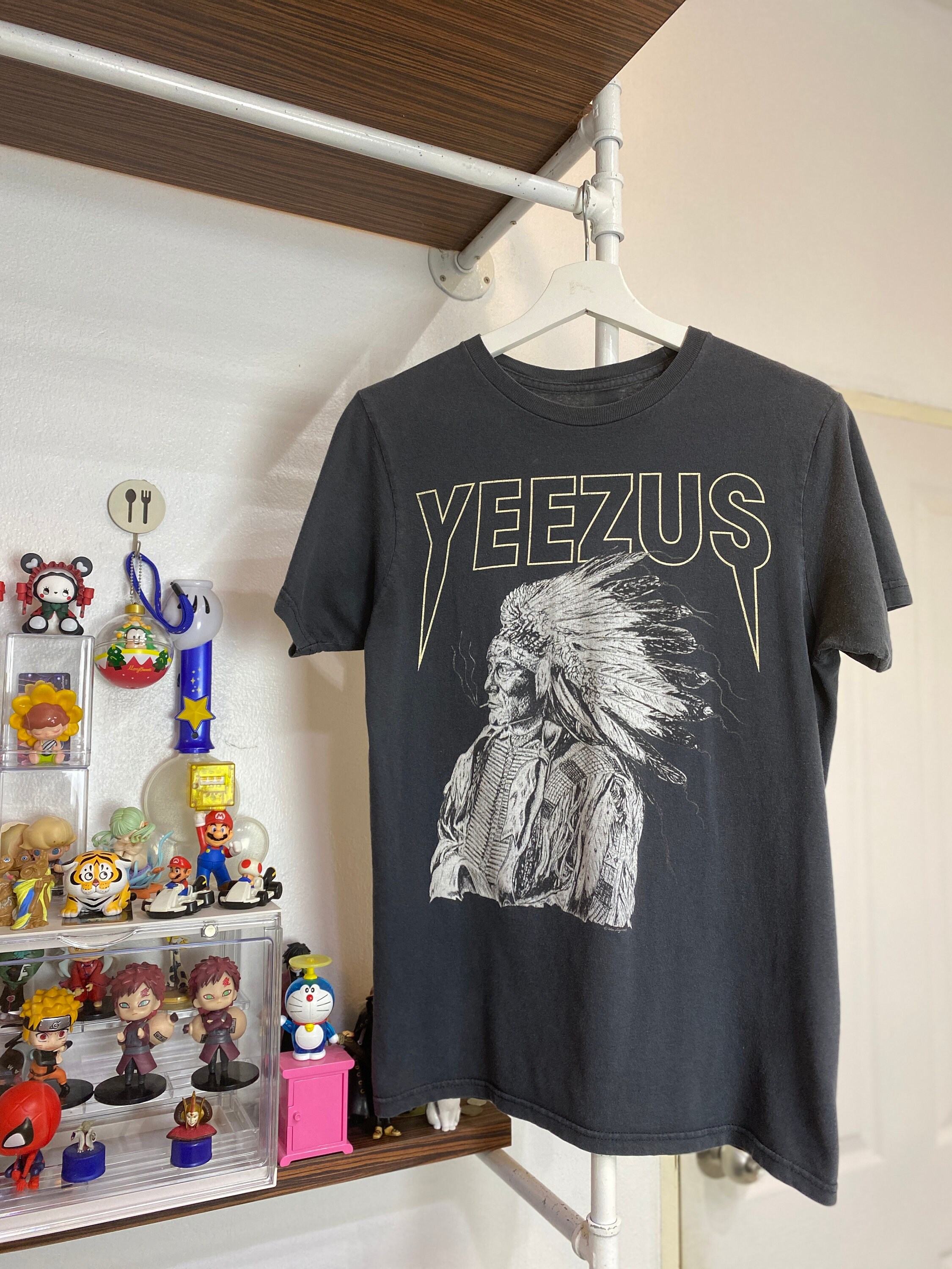White sales yeezus shirt