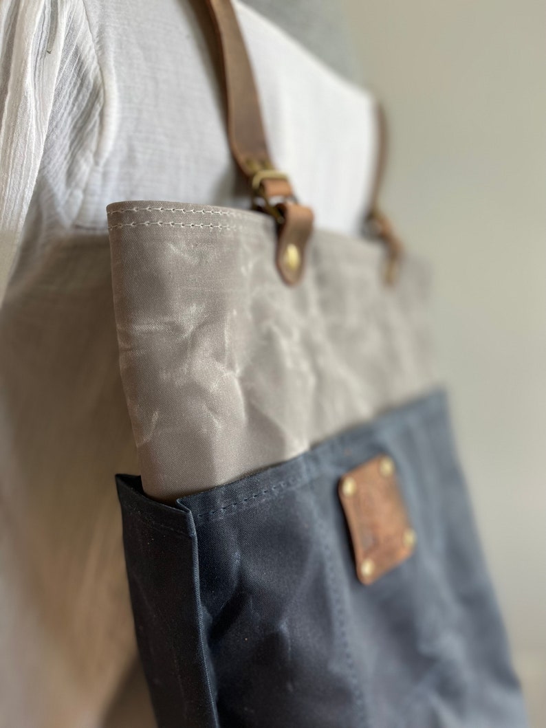 Organic Waxed Canvas Utility Backpack Bucket Bag Etsy
