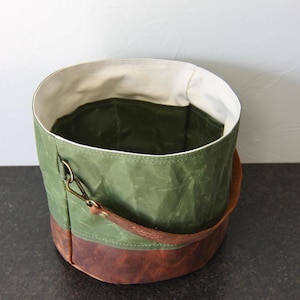 Organic Waxed Canvas Fireside Project Bag