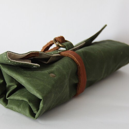 Organic Waxed Canvas Tool shops Wrap Roll