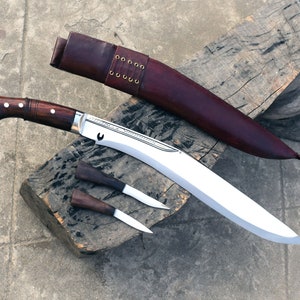 15 Inches Chainpure kukri-Fixed blade kukri knife-Gurkha knife-knives made in Nepal-balance tempered-Sharpen knife-ready to ship