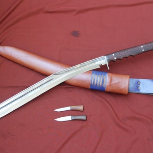 21 inches long blade Sirupate Beast handmade gurkha kukri knife-from Nepal-Full tang handle-Tempered-Sharpen Ready for use.