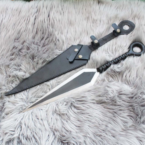 14-inch blade Ninja Shinobi Kunai Cosplay Metal model From Nepal Handmade /Kunai Best for Ninja Knife-knives Blade Sharpen Ready for use.