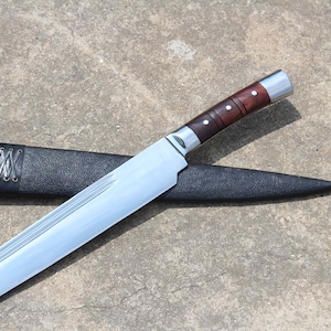 20-inch Long Blade Outdoor Knife Custom Blade Hand-forged in Nepal Full ...