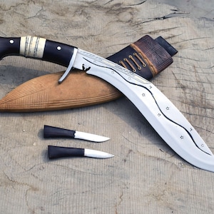 Christmas Offer 50% off- 12.5 inches ganjawal joined, Beast handmade gurkha kukri knife-from Nepal-Full tang handle-Tempered-Sharpen