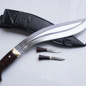 15-inch long blade Classic Khukuri Historical kukri knife handmade kukri-kukri knife-khukuri made in Nepal-balance tempered-ready for use.