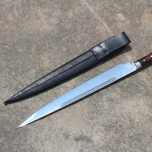 20-inch Long Blade Outdoor Knife Custom Blade Hand-forged in Nepal Full ...