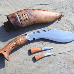8.5 inches Hancy panawal-Fixed blade kukri knife-Gurkha knife-knives made in Nepal-balance tempered-Sharpen knife