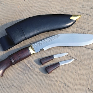 8-calowa miniaturowa dżungla, ręcznie robiony kukri-khukuri-ręcznie robiony gurkha kukri, z Nepalu, w pełni hartowany, naostrzony, gotowy do wysyłki.