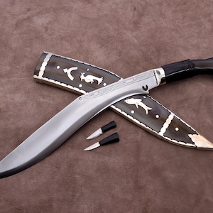 13 inches Dhankute Horned Trasparent Sirupate kukri-Handmade Gurkha khukuri -Nepalese knife-knives balance Tempered