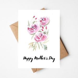 Mother'S Day Card, Mother'S Day Gift, Happy Mother'S Day Card, Mother'S Day, Card For Mom, Card For Grandma, Card For Aunt, Watercolor