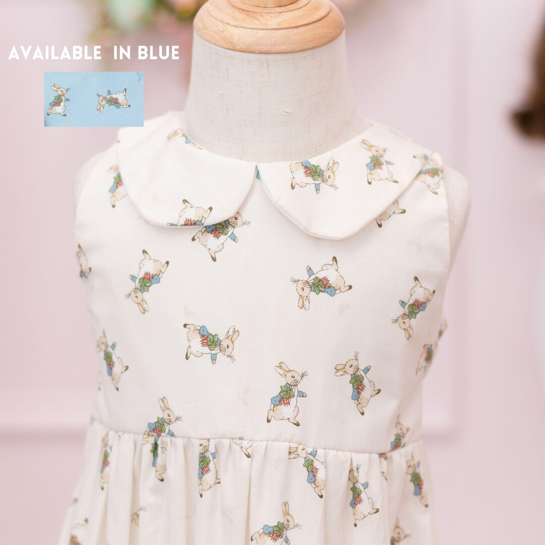 Toddler Girl Spring Bunnies Bell Dress main image 0