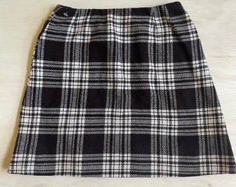 Vintage Y2K Brown Plaid Skirt