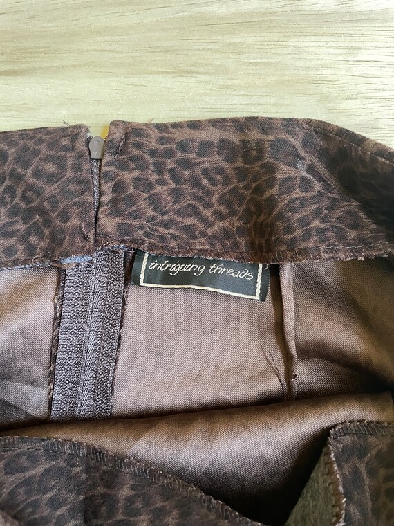 Vintage Leopard Print Mini Skirt - image 3