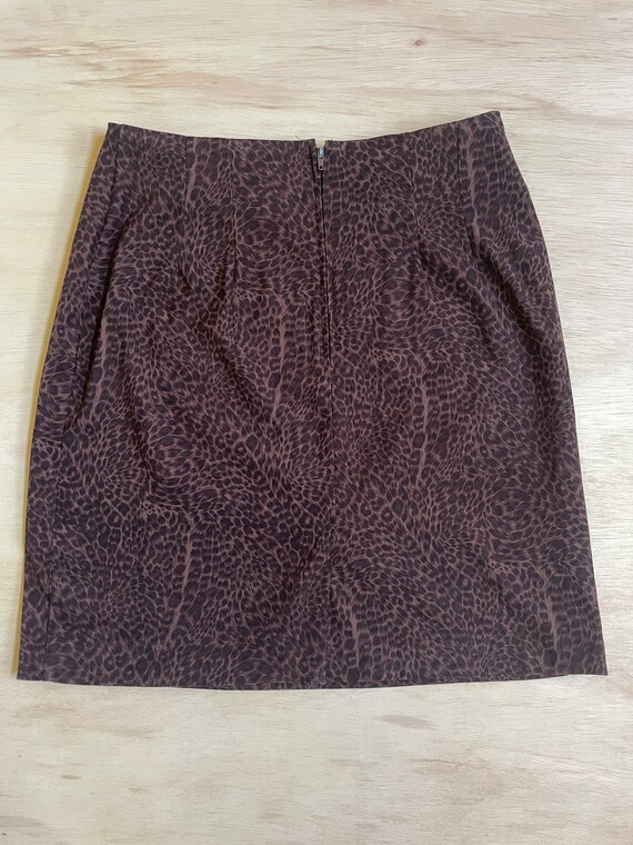 Vintage Leopard Print Mini Skirt - image 2