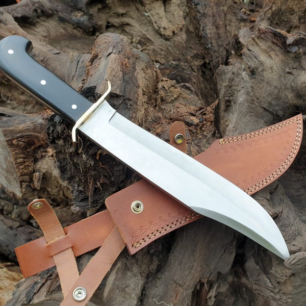 handmade d2 tool steel classic functional tactical bowie  for hunting camping everyday carry perfect gift item