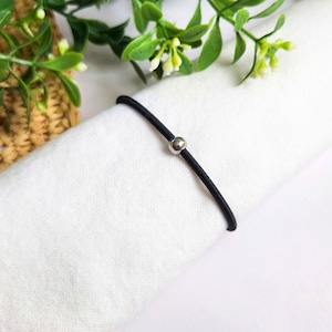Round Bead 2.5mm Elastic Cord Bracelet  |  Stretchy Cord Bracelet  |  Adjustable Stretch Bracelet