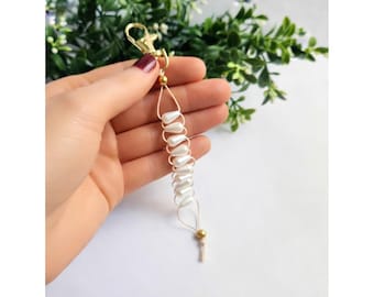 Fidget Keychain  |  Sliding Beads Keychain  |  Pearl Bead Sensory Accessory
