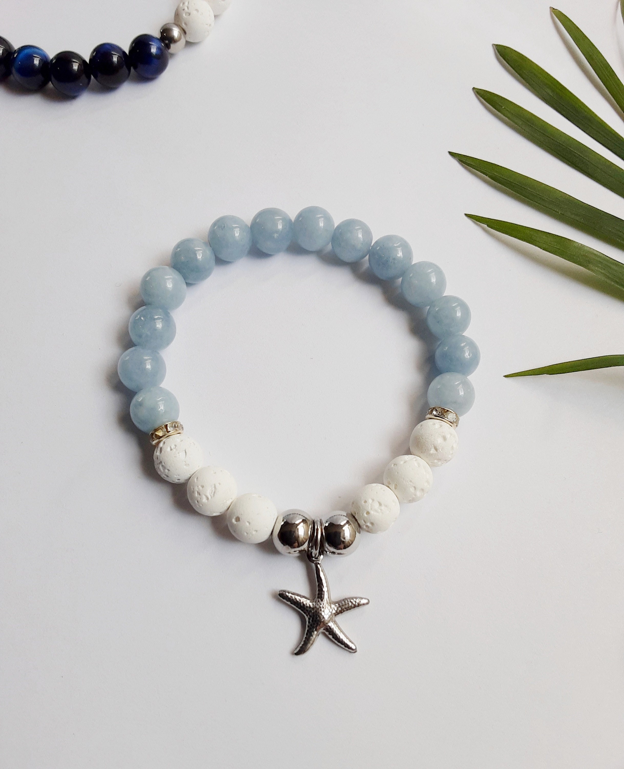 Lapis Lazuli, Lava Rock and Turquoise Stone Bracelet main image 0