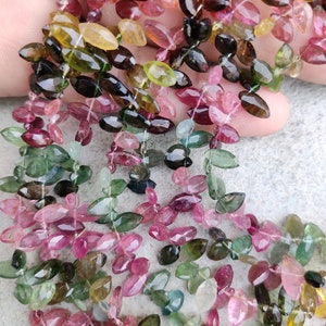 AAA Natural Multi Tourmaline Faceted Marquise Beads | Tourmaline Faceted Beads | Marquise Beads | Wholesale Fancy Beads For Jewelry Making |