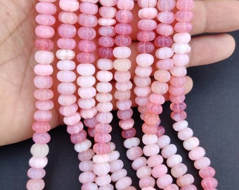 8&quot; AAA Pink Opal Carved Melon Shape Beads | Watermelon Carving Beads | Pink Shaded Melon Shape Beads | Wholesale Gemstone Carved  Beads |