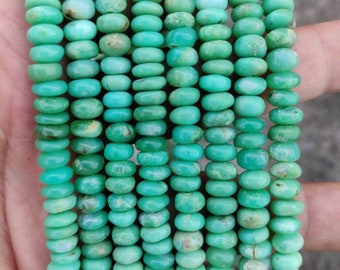 13 Full Strand Chrysoprase Smooth Round Beads Wholesale Beads For Jewelry Making 5.5MM to 7MM Chrysoprase Plain Round Beads
