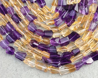 AAA Natural Multi Color Gemstone Faceted Nuggets Beads 8" Strand Amethyst Citrine Tumble Wholesale Beads For Jewelry Making111