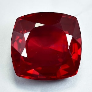 24 x 23 MM AAA+ 78.40 Ct Very Rare Natural Red Painite Cushion Cut Burmese Facet GIT Certified Gemstone Very nice Quality