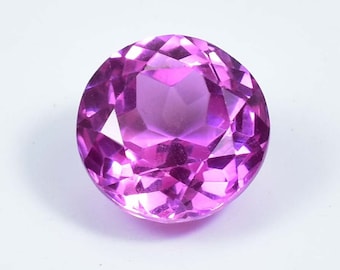 AAA+ 9.30 Ct Natural Royal Pink Ceylon Sapphire Diamond Cut Loose Gemstone (GIT) Certified Very High Quality 11.86 x 7.71 mm