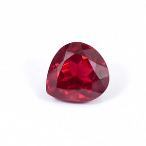 17 x 16 MM 21,95 ct naturlig mozambikisk duvblodsröd rubin hjärtslipad ädelsten (GIT) certifierad användningsring, smyckestillverkningsverktyg