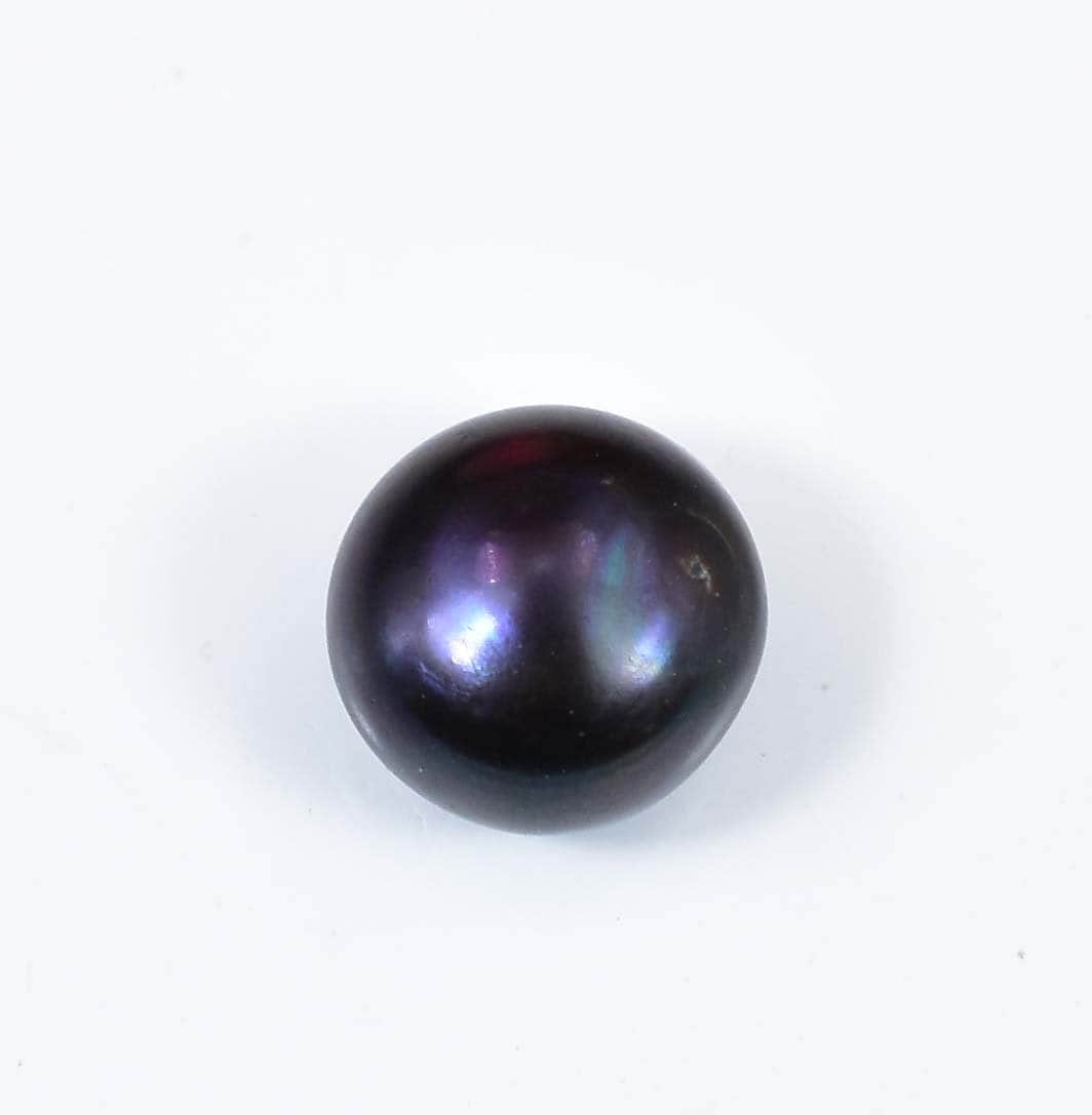 Perle Noire Bleutée De Tahiti Naturelle Certifiée AGL - 3,50 Carats - Non Traitée - Pour Bijoux Fins
