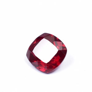 12 x 12 MM 7.90 Ct 100% Natural Ceylon Red Spinel Prerfect Cushion Cut Loose Gemstone With Free GIT Certified Very Good Quality