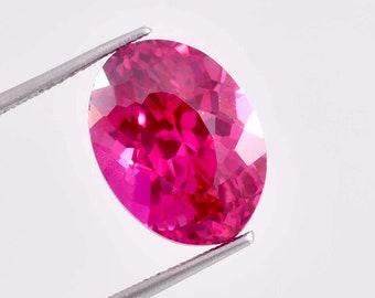 13 x 10 mm, parfait 9,10 ct naturel rose royal rose saphir de Ceylan, pierres précieuses en vrac certifiées GIT, haute qualité, coeur touchant la bague, fabrication de pierres précieuses