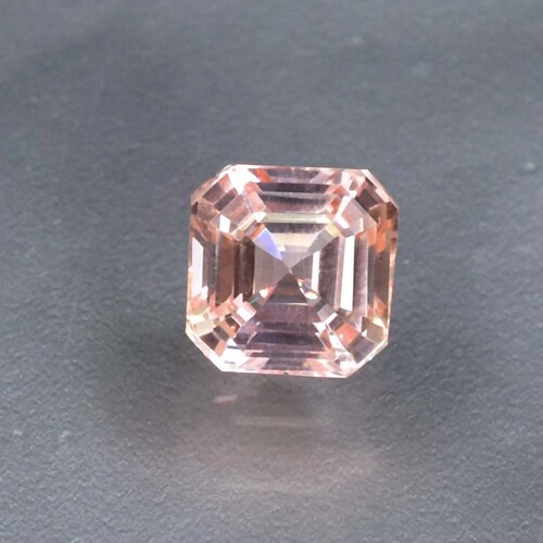 4.25 Ct Flawless Bi-Color shops Padparadscha Sapphire GIT Certified Loose Gemstone Fine Asscher Cut , High-End Glamorous & Precious 9 x 9 mm