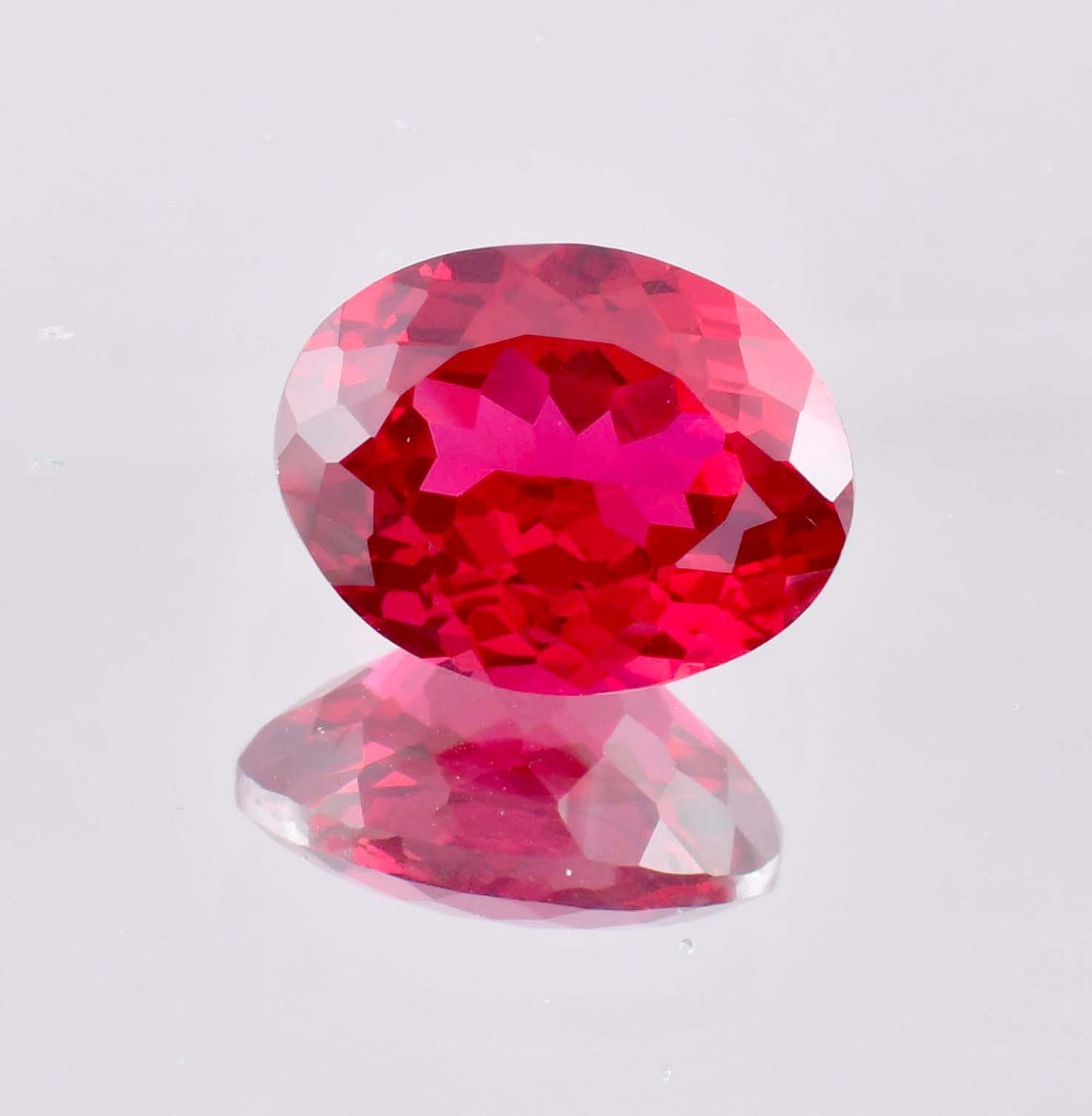 14 X 10 MM Flawless 18.05 Ct Natural Mozambique Blood Red Ruby Oval Cut ...