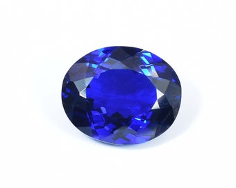 17 x 14 mm Royal Blue Sapphire AAA+ 15.65 Ct Natural DARK Color Oval Cut Loose Gemstone (GIT) Certified Very nice Quality