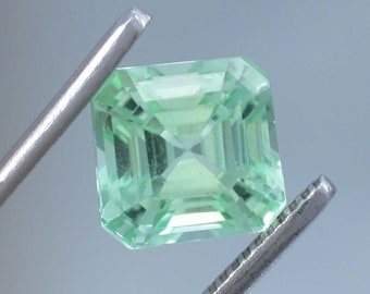 9 x 9 MM Felfri ENORM 5,35 Ct Lyxig Glamorös Naturlig Tvåfärgad Parti Safir Med GIT-certifierad Fantastisk Högkvalitativ Ädelsten