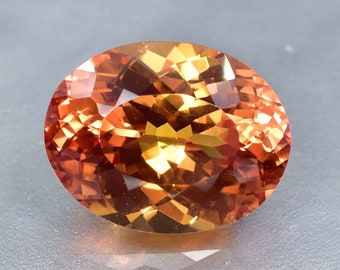 18 x 15 mm AAA+ 23.90 Ct Flawless Bi-Colour Ceylon Padparadscha Sapphire (GIT) CERTIFIED Loose Radiant , Top Quality Sapphire Gemstone